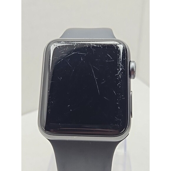 Apple Watch Series 3 42mm GPS Space Gray Aluminum Black Sport Band A1859 MTF32LL - Picture 5 of 15